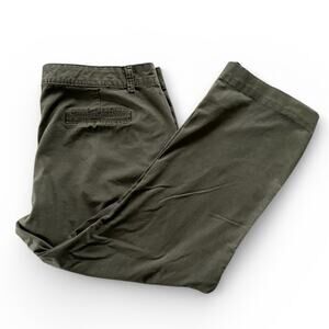 Maurices Women's Pants Plus 20 Gray Khaki Wide Leg Comfort Cotton Spandex Blend